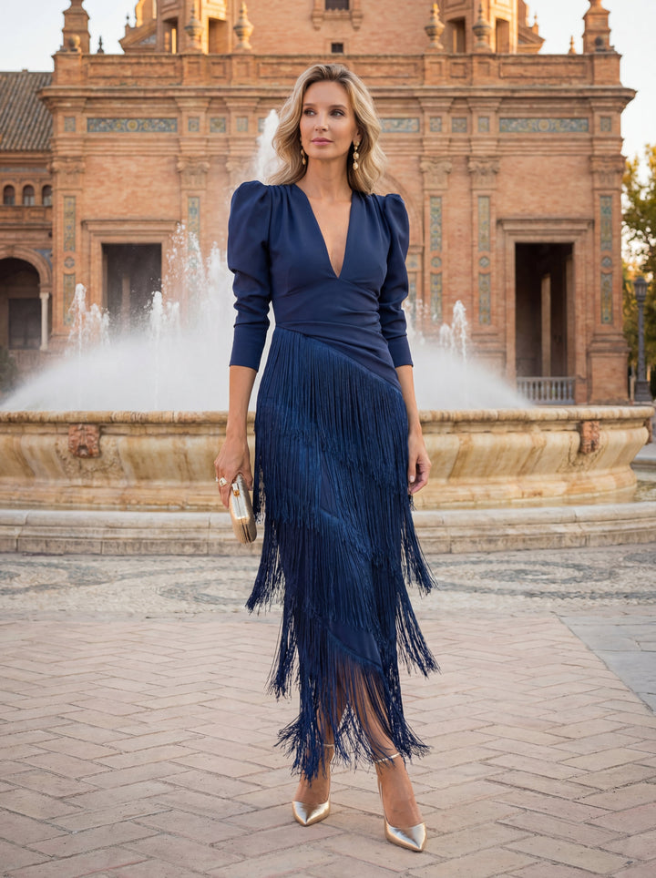 Fringed Round Dress