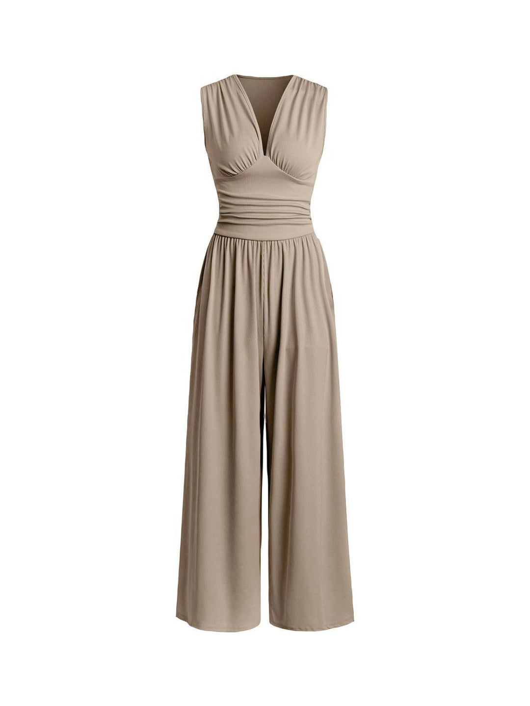 CHARITY™ – Chic Sleeveless Wide-Leg Jumpsuit