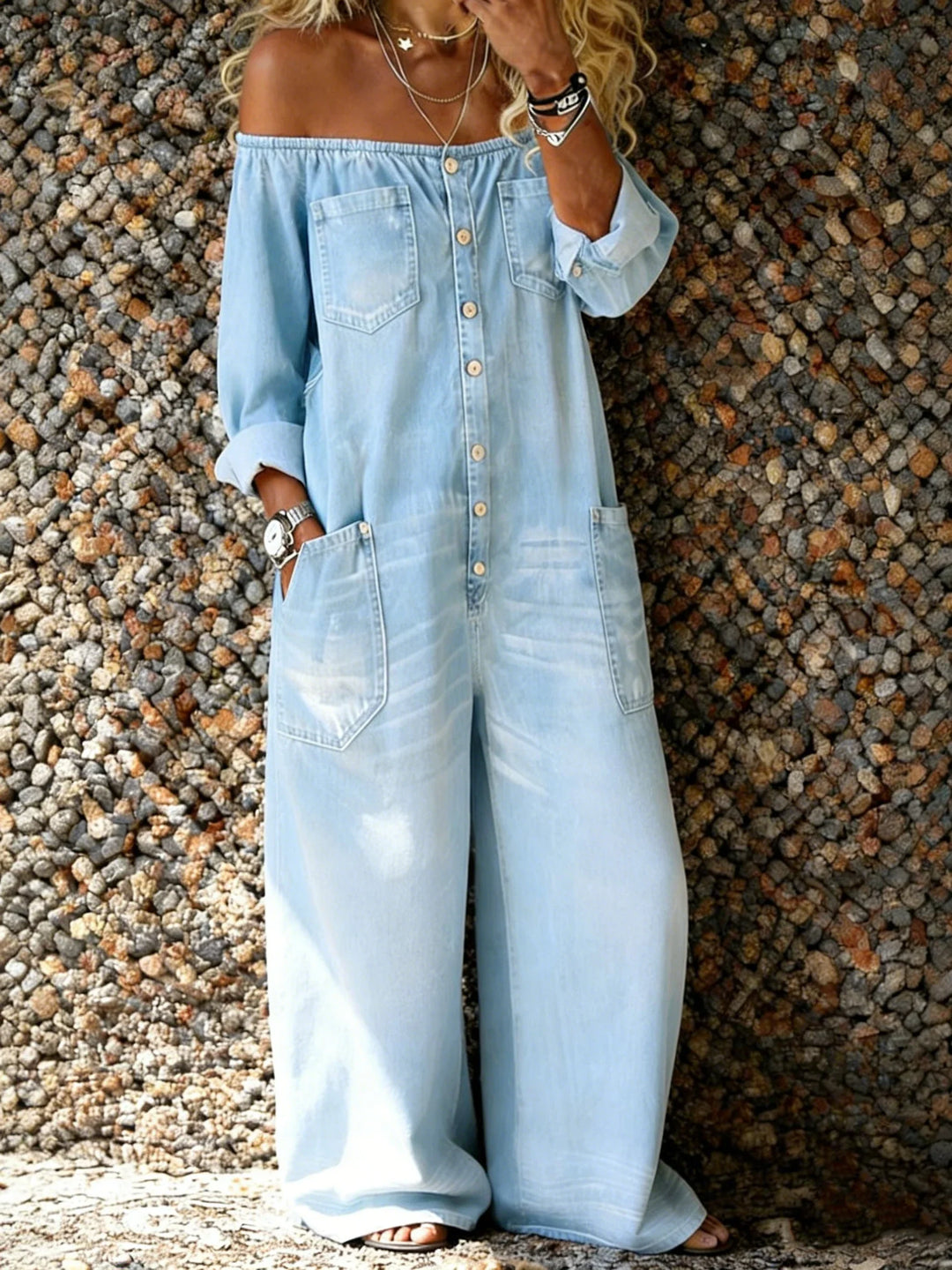Noa – Off Shoulder Jumpsuit