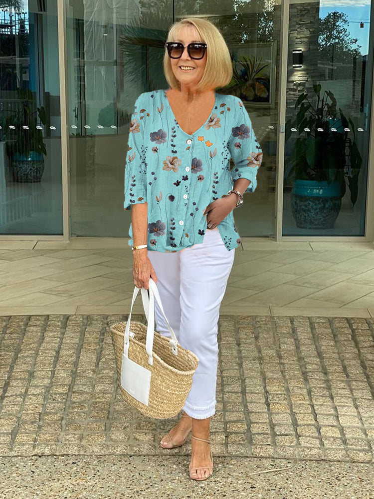 ANITA ™  | Elegant Floral Blouse