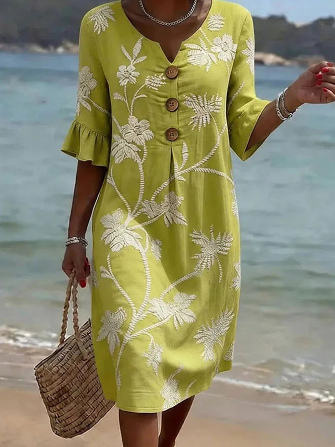 ARLENA | Casual Floral Print Dress