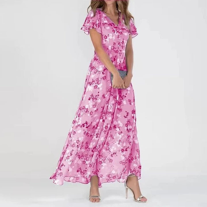 Élina Long Floral Dress by The Spark
