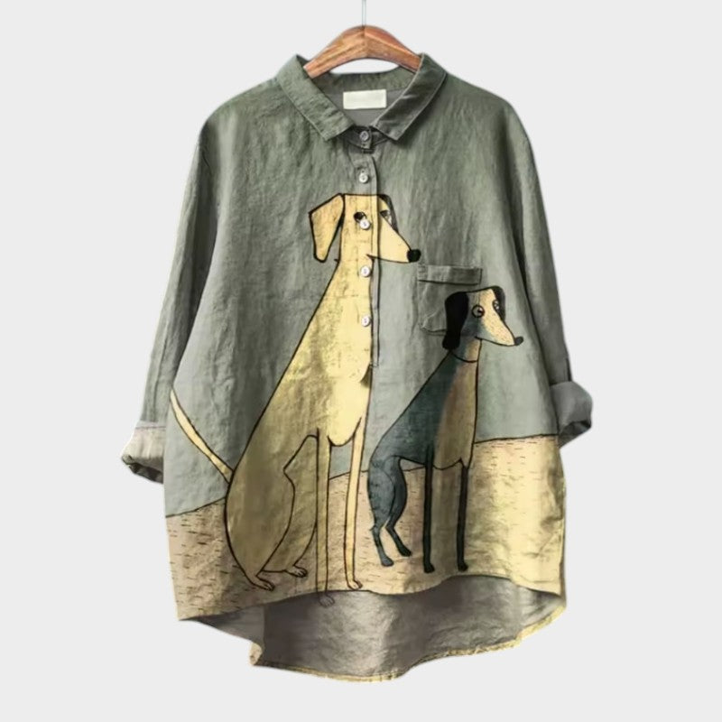 CLEO | Elegant Summer Linen Blouse