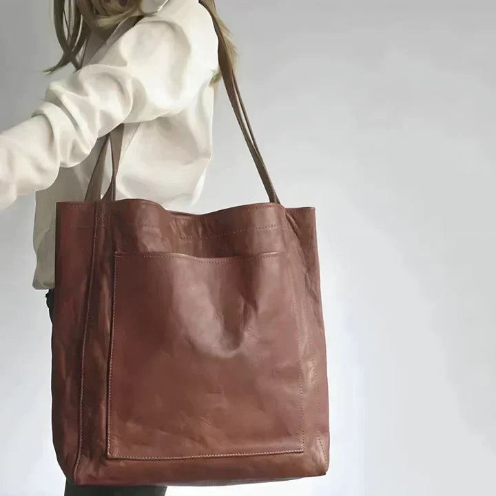PAMELA™ | Classic Leather Tote