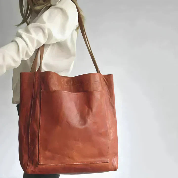 PAMELA™ | Classic Leather Tote