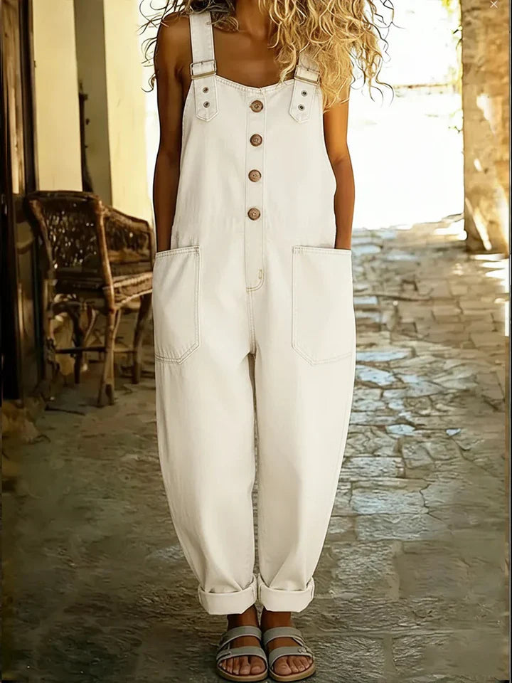 Lara™ - Denim Dungarees in Vintage Style
