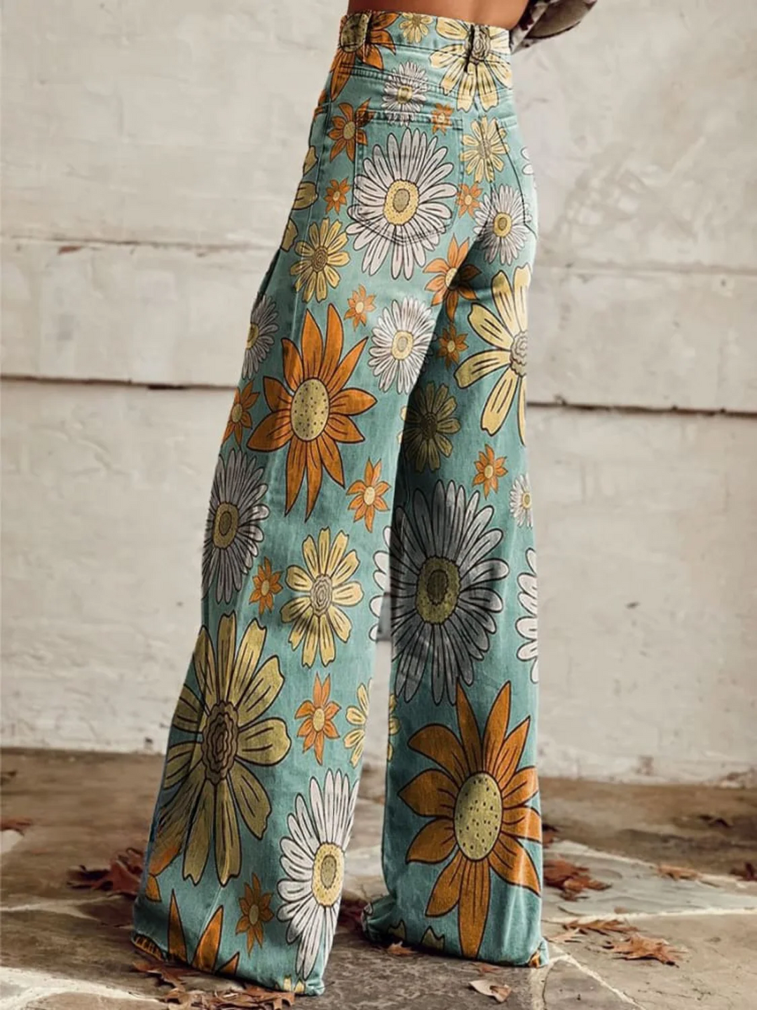 Léna | Floral Wide Leg Trousers