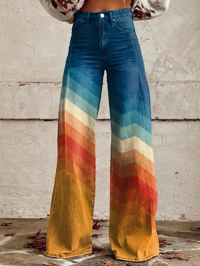 Léna | Floral Wide Leg Trousers