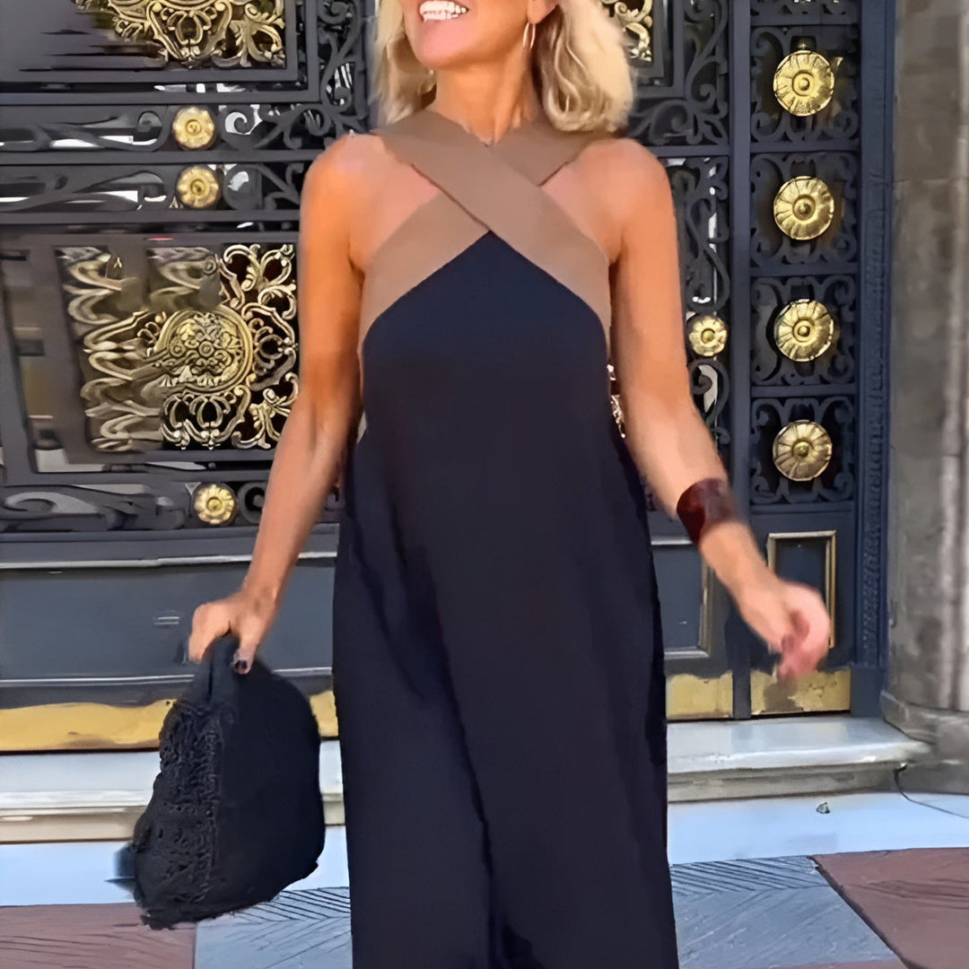 DELPHINE™ | Dress With Crossed Cut