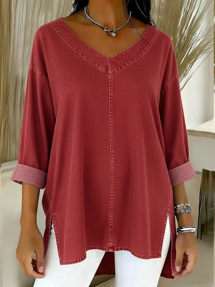 JESSICA™ | Relaxed V-Neck Top