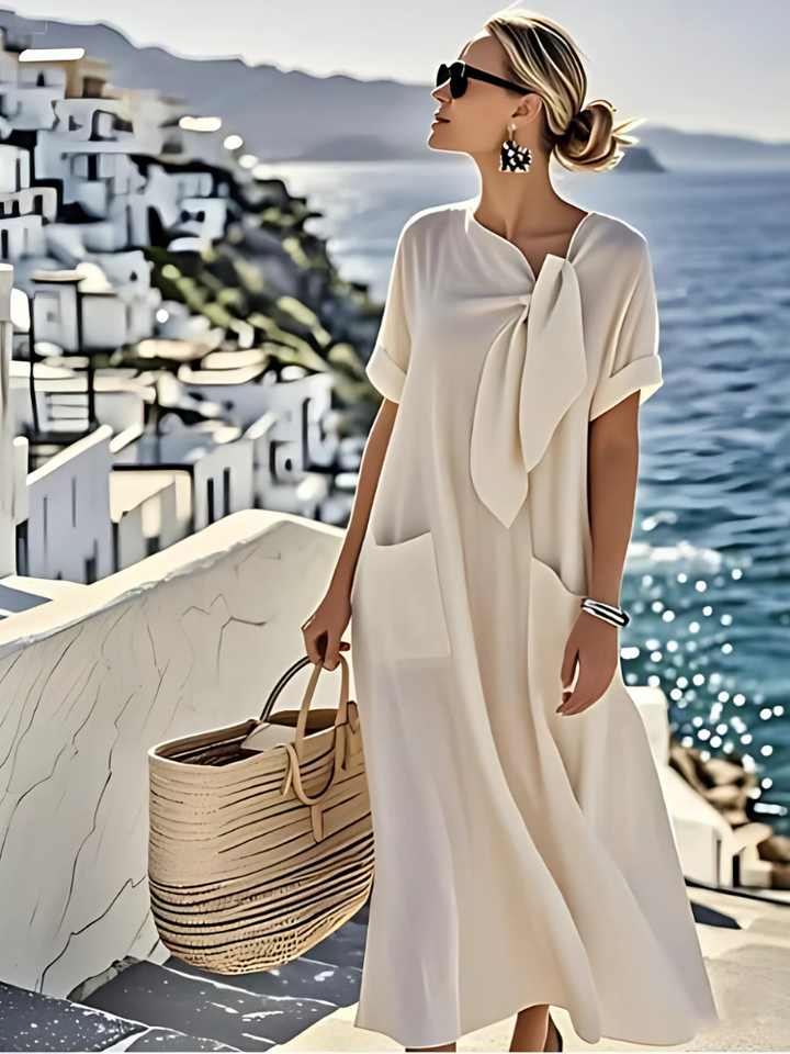Ella™ - Dress with Accessory around the Neck