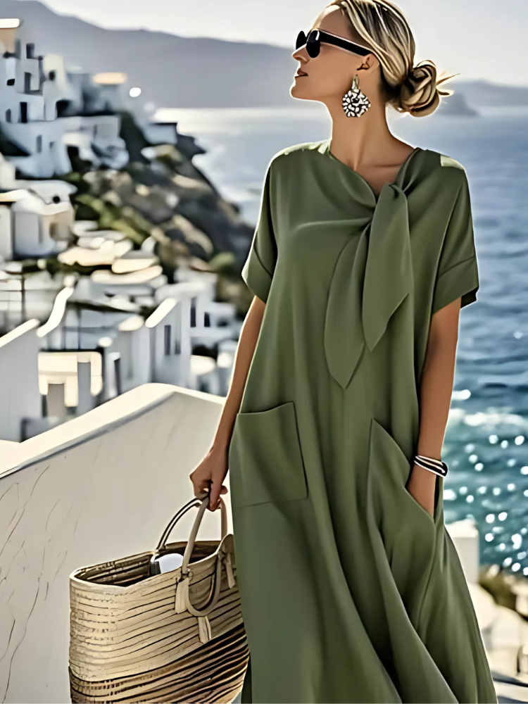 Ella™ - Dress with Accessory around the Neck