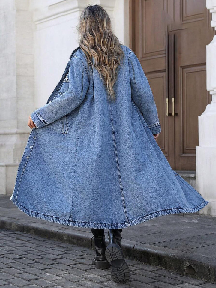 Maya | Long and Elegant Denim Jacket