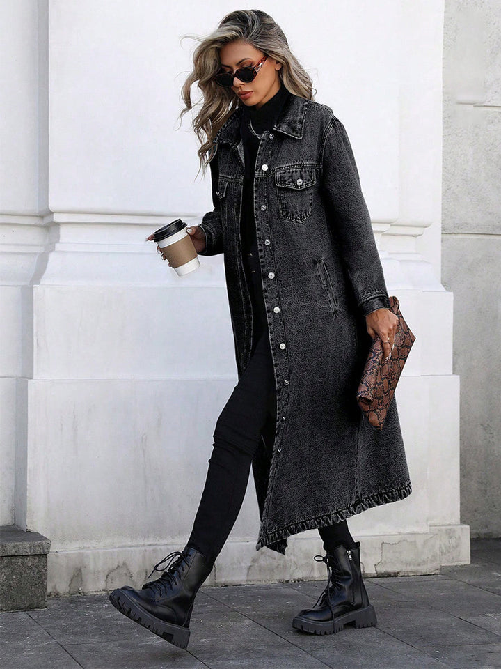 Maya | Long and Elegant Denim Jacket