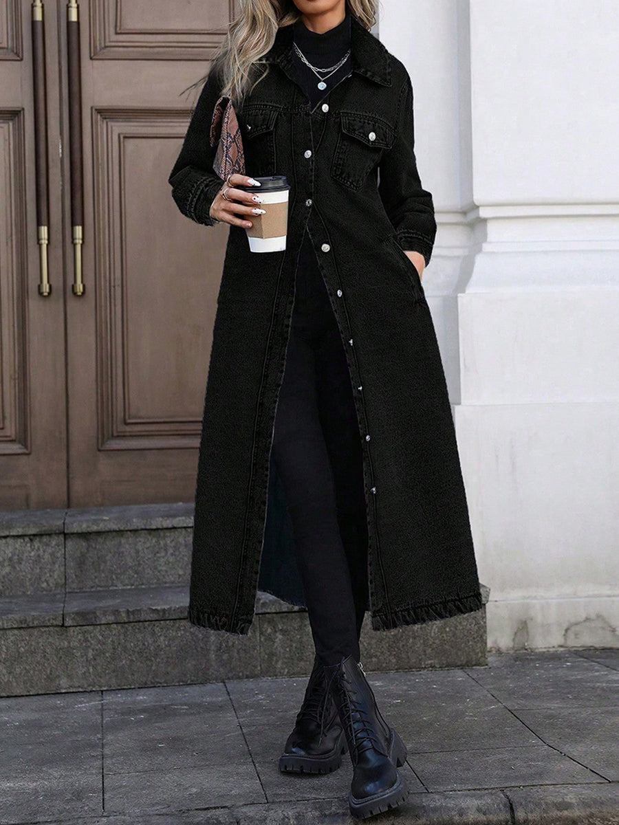 Maya | Long and Elegant Denim Jacket