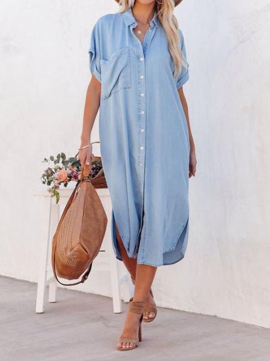 Karen | Light Denim Dress Shirt