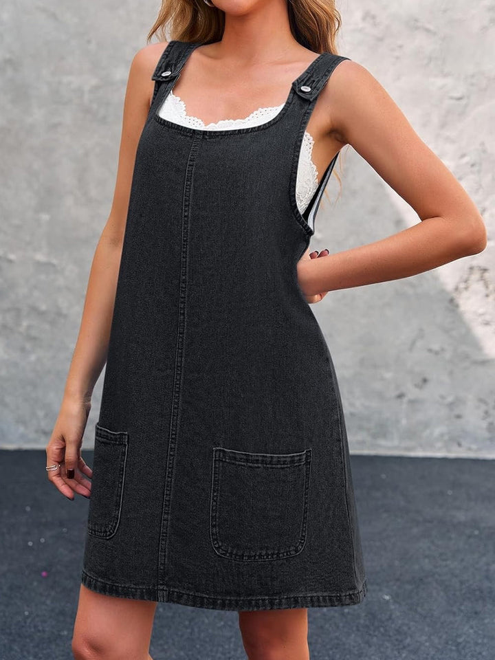 Lisa | Casual Denim Strappy Dress